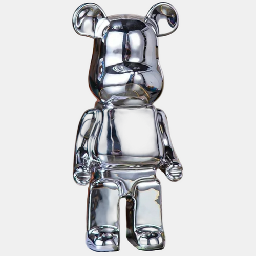 Artistic Bear Sculpture in Resin – Unique Modern Decor for Home or Office 0
