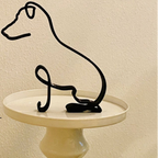 Artistic Iron Dog and Cat Sculptures – Unique Pet Decor for Home and Office 3