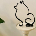 Artistic Iron Dog and Cat Sculptures – Unique Pet Decor for Home and Office 7