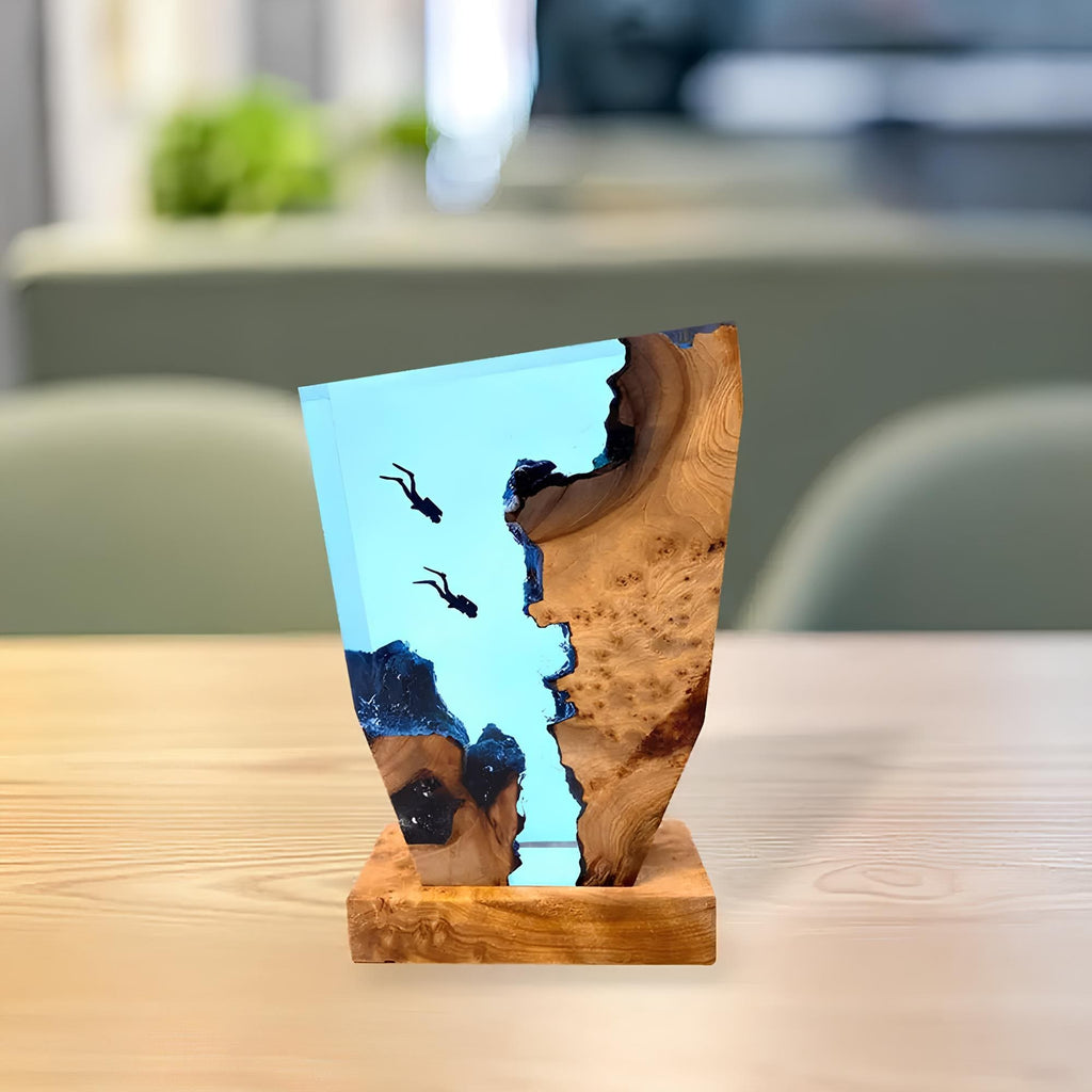 Artistic Ocean Table Lamp – Unique Diver Design for Bedroom and Living Room 1