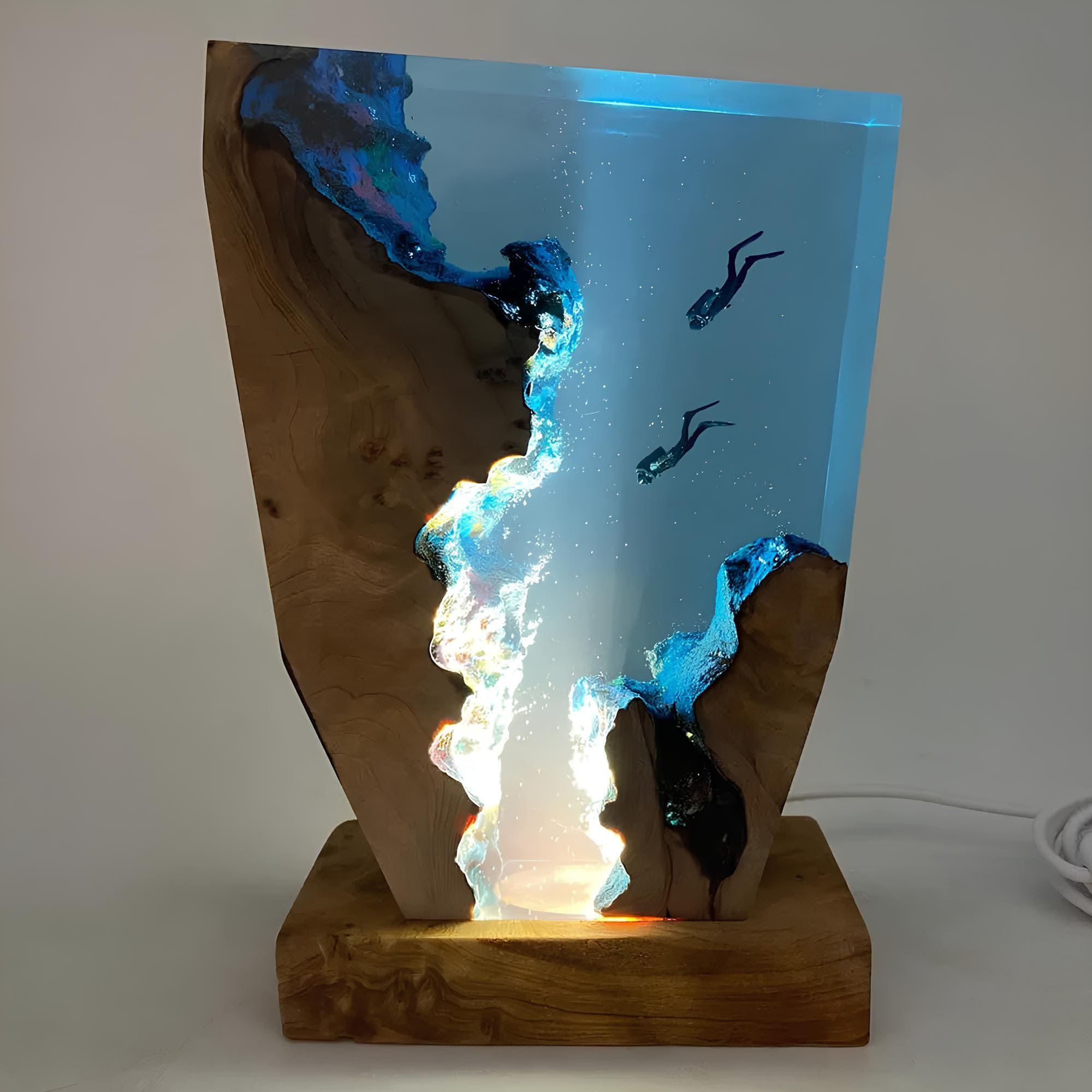 Artistic Ocean Table Lamp – Unique Diver Design for Bedroom and Living Room 2