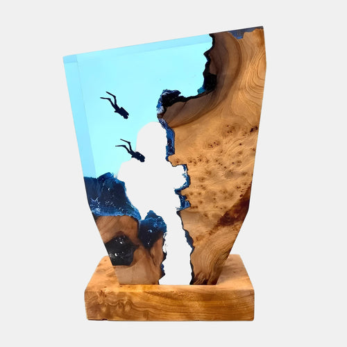 Artistic Ocean Table Lamp – Unique Diver Design for Bedroom and Living Room 4