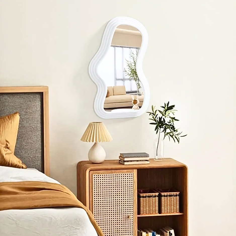 Artistic Wave Edge Mirror – Cloud-Inspired Modern Decor for Entryway or Bedroom 1