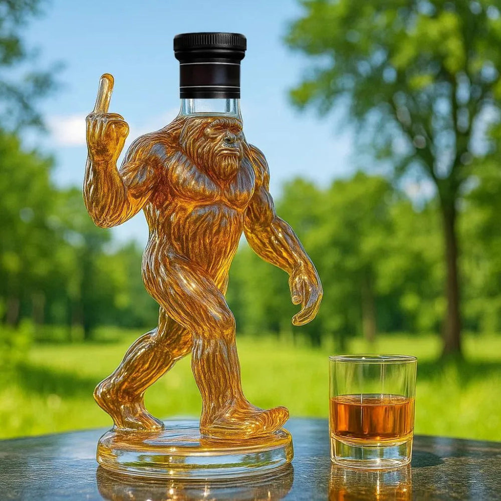 Bigfoot Whiskey Decanter Set – Unique Glass Decanter for Home Bar 2