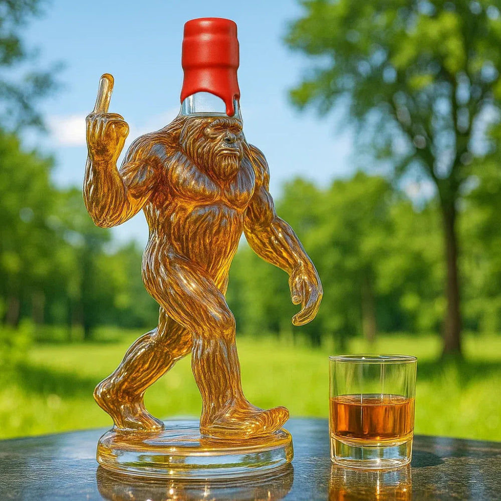 Bigfoot Whiskey Decanter Set – Unique Glass Decanter for Home Bar 4