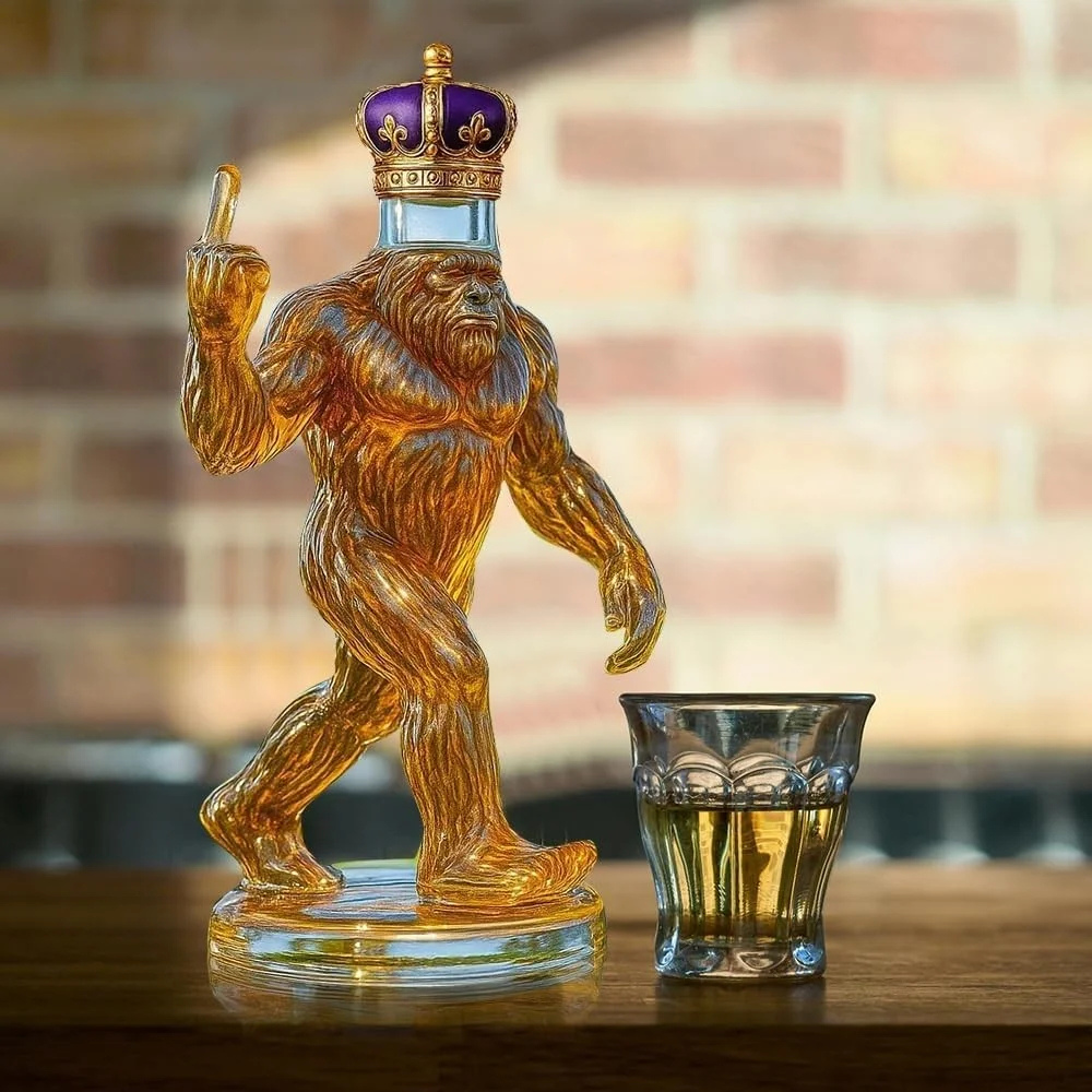 Bigfoot Whiskey Decanter Set – Unique Glass Decanter for Home Bar 1