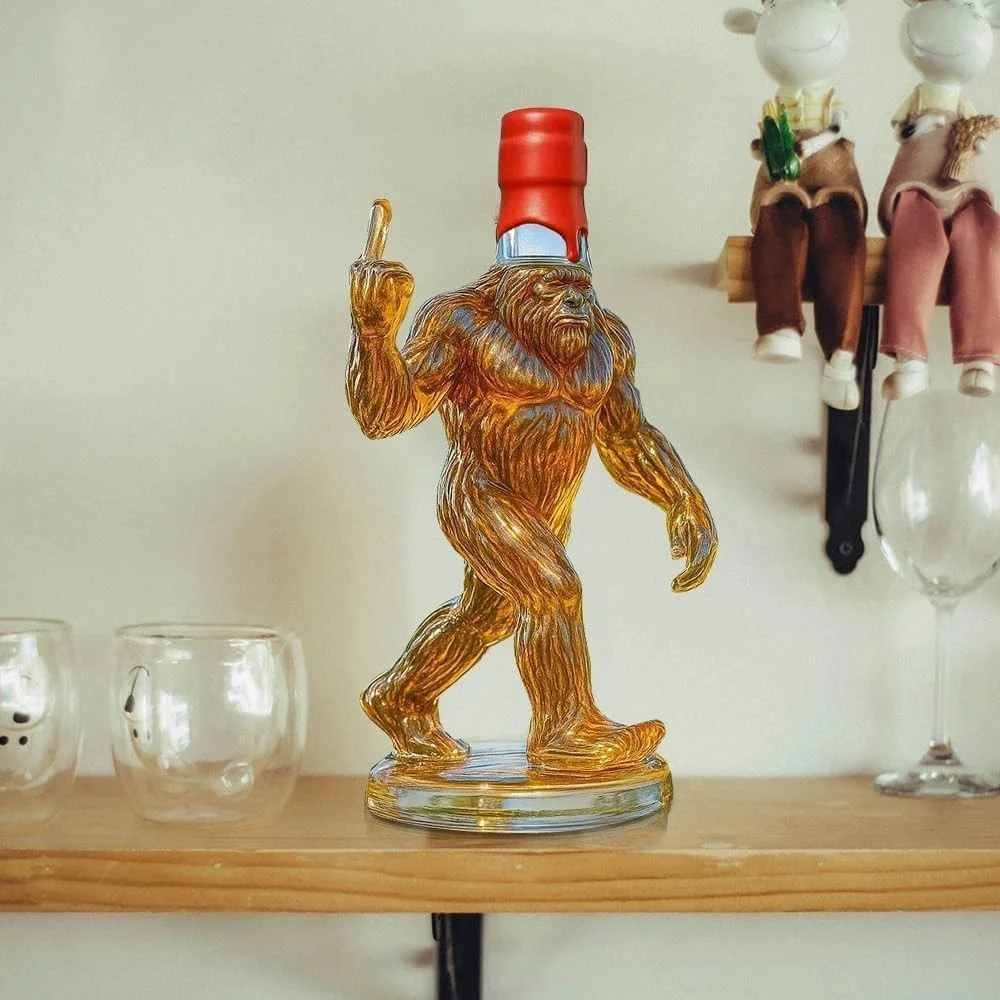 Bigfoot Whiskey Decanter Set – Unique Glass Decanter for Home Bar 5