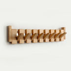 Artistic Wooden Coat Rack Inspired by Piano Design for Entryway 6
