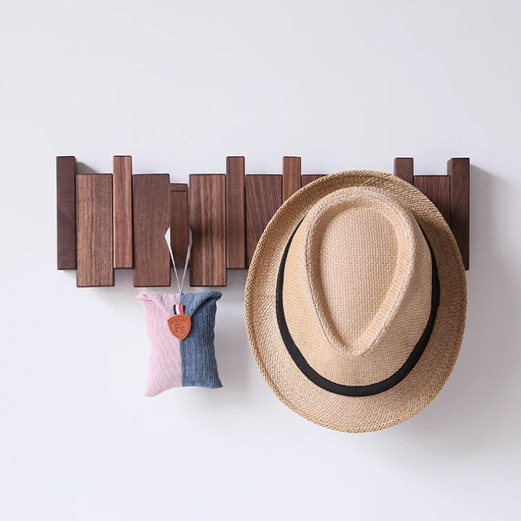 Artistic Wooden Coat Rack Inspired by Piano Design for Entryway 2