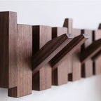 Artistic Wooden Coat Rack Inspired by Piano Design for Entryway 5