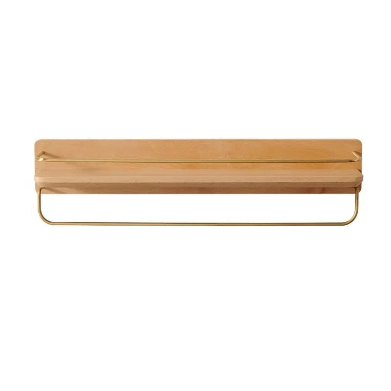 Bamboo Wall-Mounted Shelves – Elegant Storage for Bathroom Organization 10