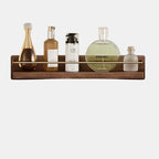 Bamboo Wall-Mounted Shelves – Elegant Storage for Bathroom Organization 0