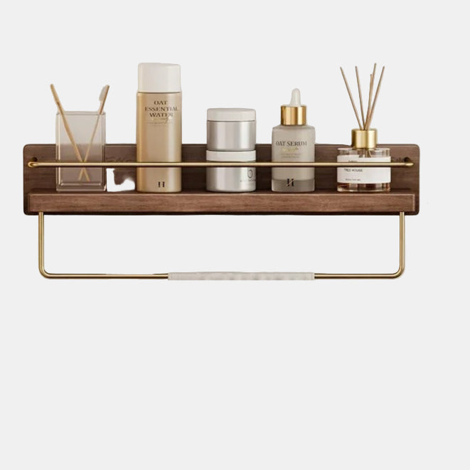 Bamboo Wall-Mounted Shelves – Elegant Storage for Bathroom Organization 14