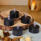 Battery Operated LED Tea Lights – Set of 10 Flickering Candle Lights 3