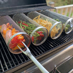 BBQ Grill Basket – Effortless Rotating Grilling Perfection-Unique Casa-Unique Casa