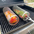 BBQ Grill Basket – Effortless Rotating Grilling Perfection-Unique Casa-Unique Casa