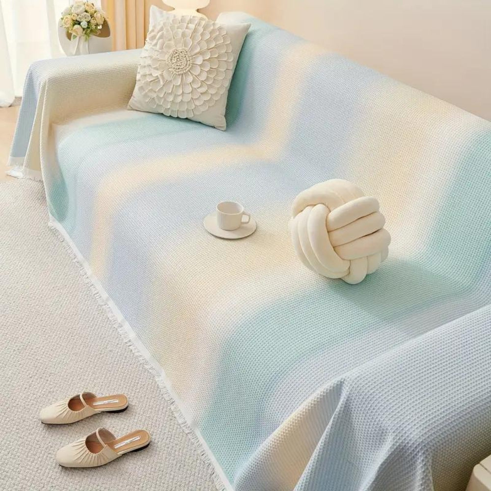 Beach Gradient Couch Cover – Stylish, Protective And Easy-To-Fit Furniture Solution