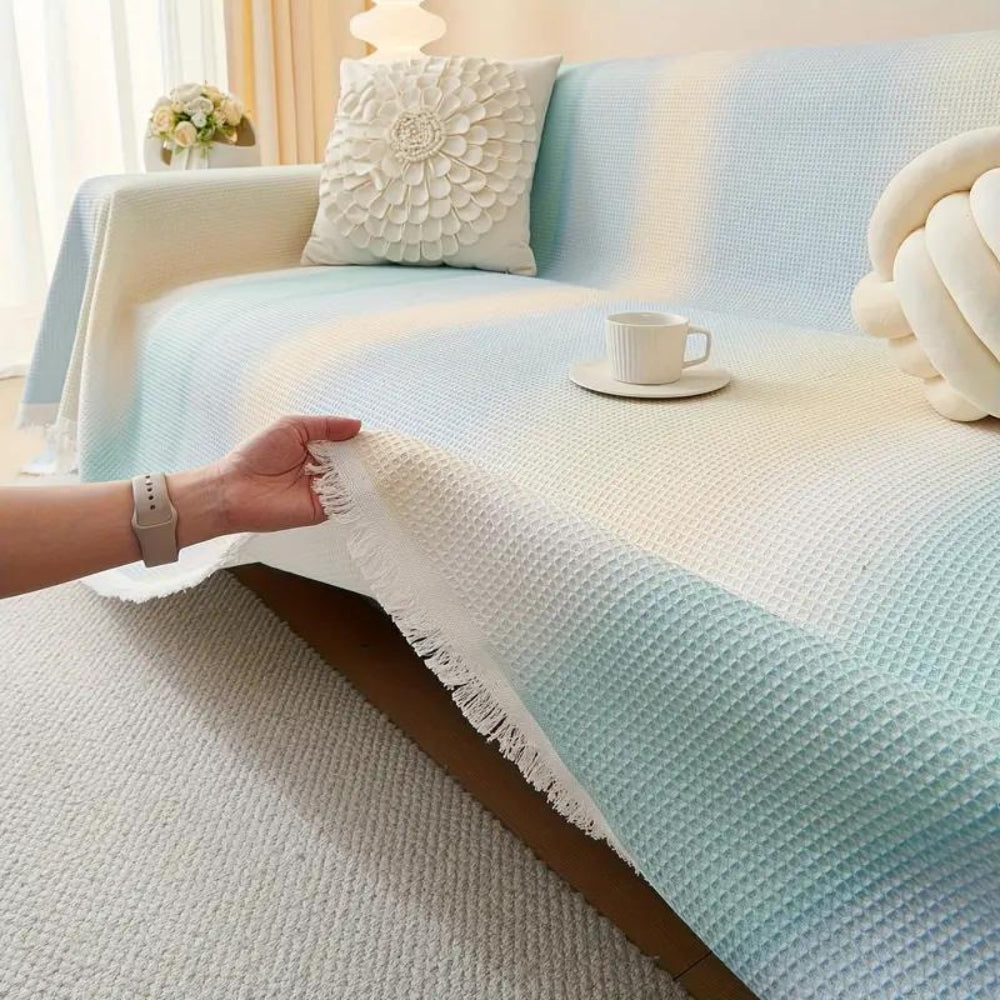 Beach Gradient Couch Cover – Stylish, Protective And Easy-To-Fit Furniture Solution