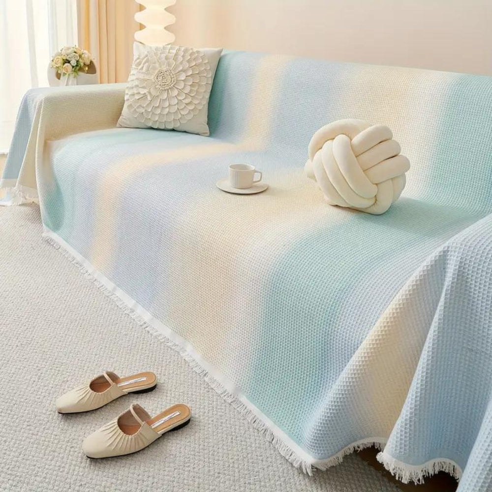 Beach Gradient Couch Cover – Stylish, Protective And Easy-To-Fit Furniture Solution