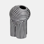 Black and White Striped Vase Set – Stylish Home Decor for Modern Interiors 6