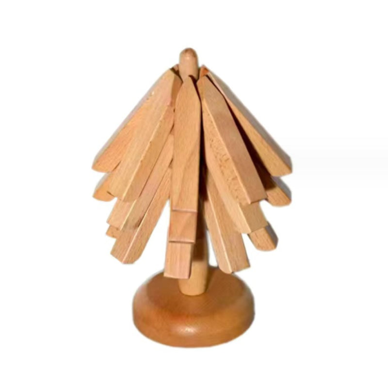 Black Walnut Coaster – Natural Elegance for Every Table-Walnut Coaster-Unique Casa-Book-One set (BASE + 3 FEEDER)-Unique Casa