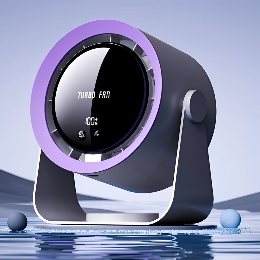 Bladeless Turbo Fan with LED Display – Quiet Cooling for Modern Spaces-Gadgets-Unique Casa-Unique Casa