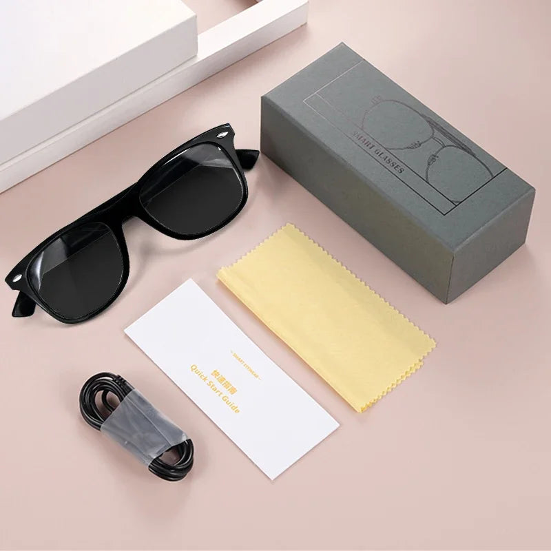 Bluetooth Smart Audio Sunglasses - UV400 Protection Sunglasses with Built-in Speakers-Sunglasses-Unique Casa-Unique Casa