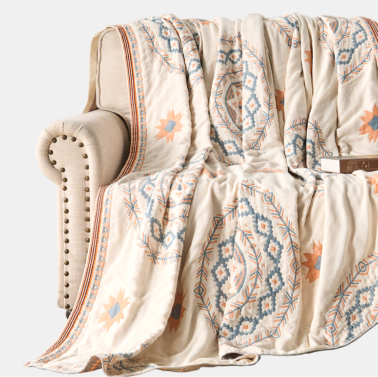 Bohemian Mandala Throw Blanket – Cozy Cotton Decor for Home & Picnics 6