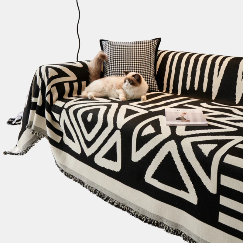 Boho Reversible Sofa Cover – Stylish, Durable And Easy-To-Clean Furniture Protector