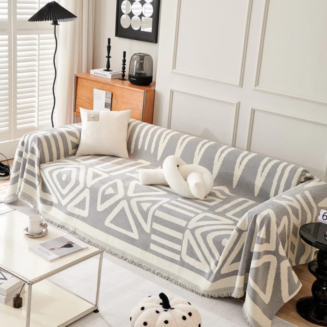 Boho Reversible Sofa Cover – Stylish, Durable And Easy-To-Clean Furniture Protector