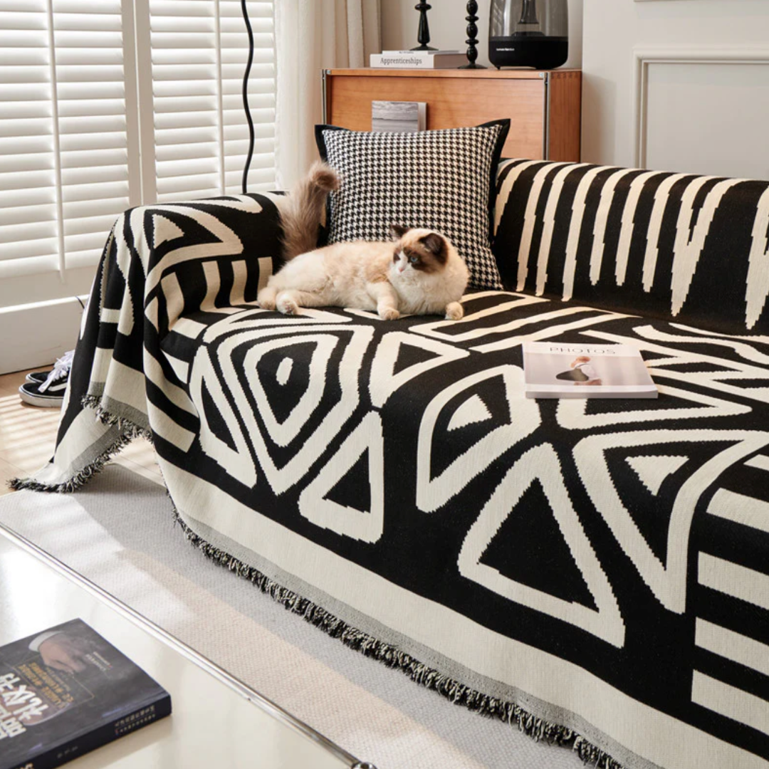 Boho Reversible Sofa Cover – Stylish, Durable And Easy-To-Clean Furniture Protector