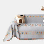 Boho Sofa Cover with Tassels – Universal Slipcover for Living Room Decor 0