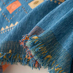 Boho Sofa Cover with Tassels – Universal Slipcover for Living Room Decor 6