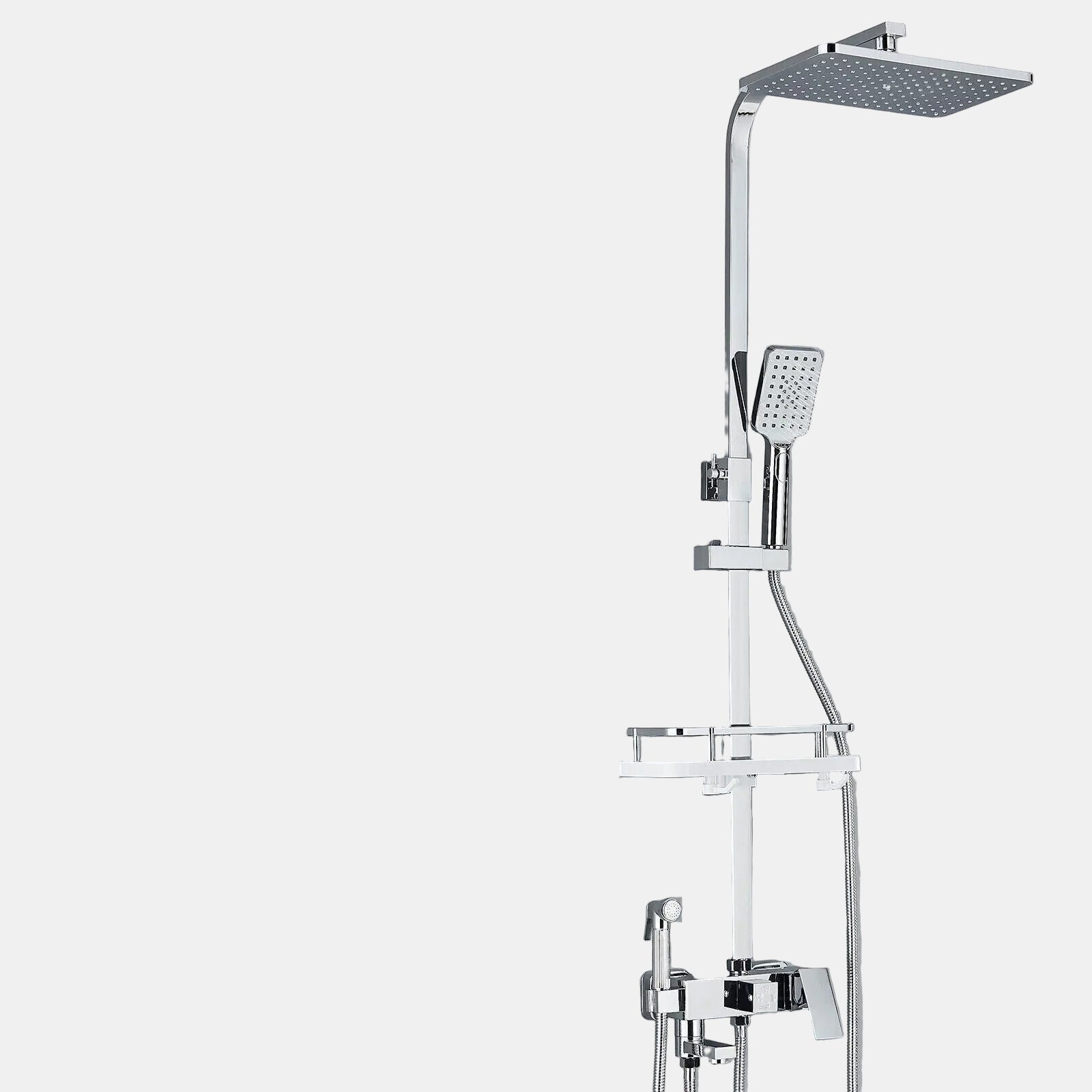 Brass Shower Faucet Set with Rainfall Function – Elegant Shower Mixer Taps 2