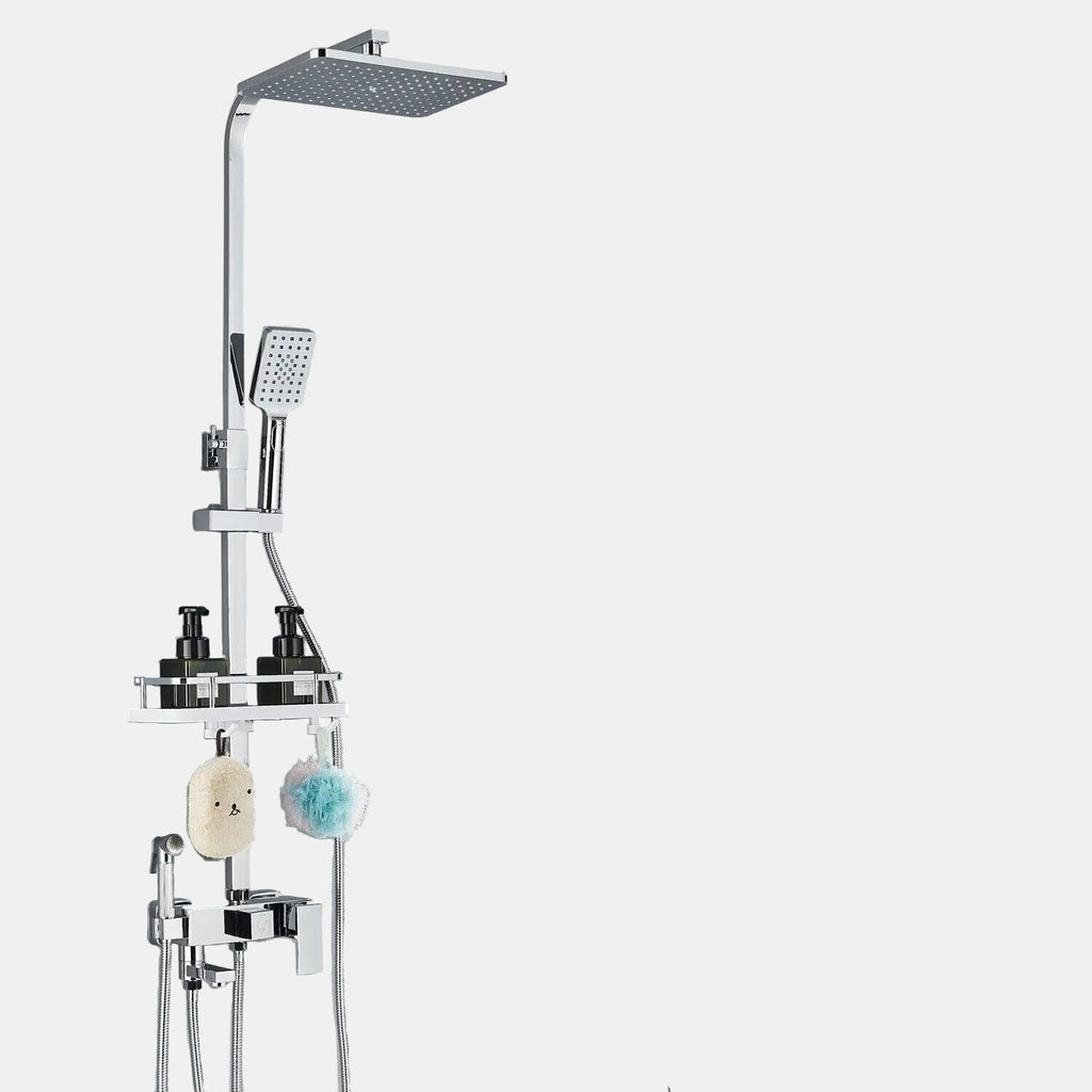 Brass Shower Faucet Set with Rainfall Function – Elegant Shower Mixer Taps 3