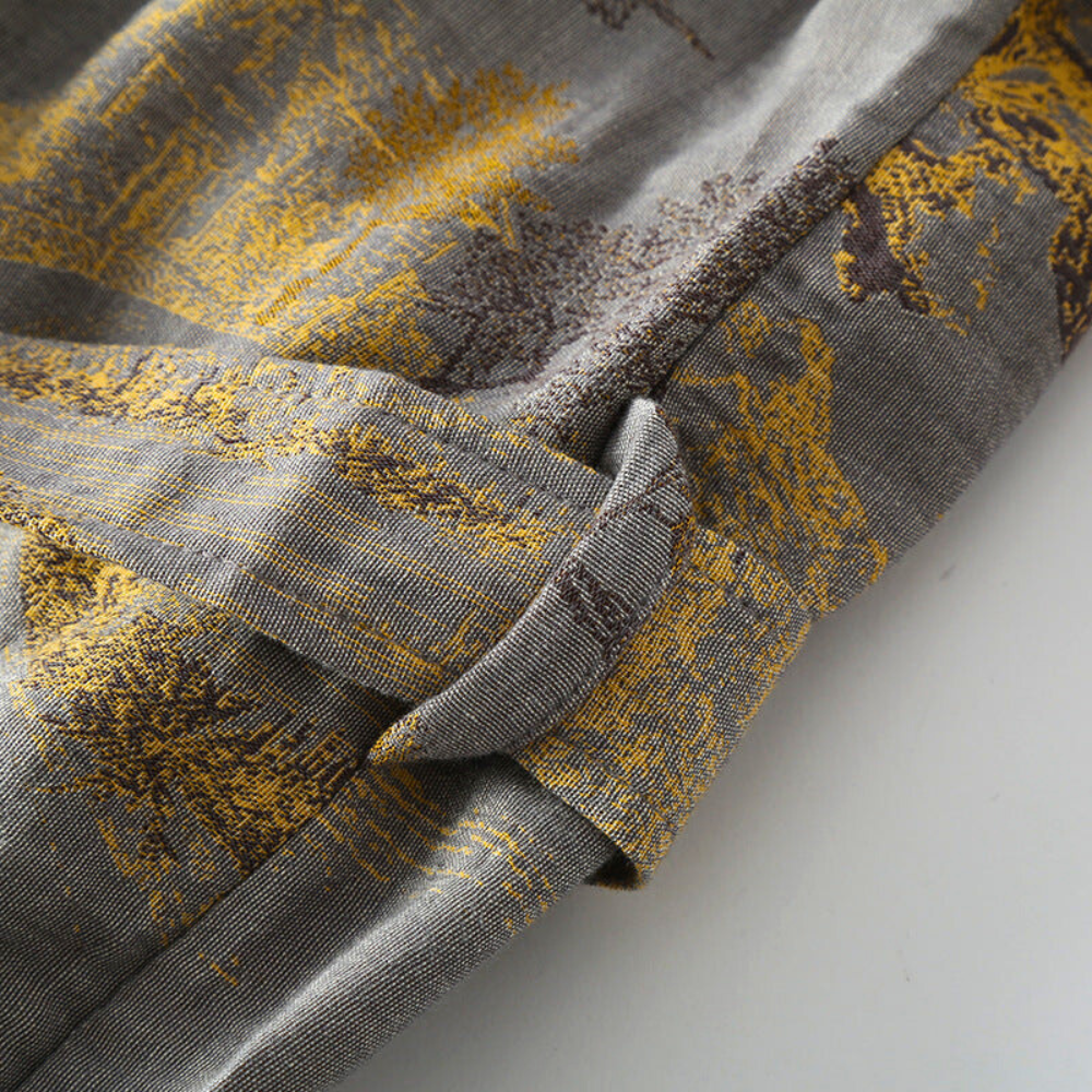 Breathable Cotton Kimono Bathrobe - Elegant Women's Dressing Gown for Spa 4