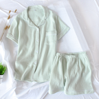 Breathable Cotton Pajama Set for Women – Relaxed Fit Summer Sleepwear 9