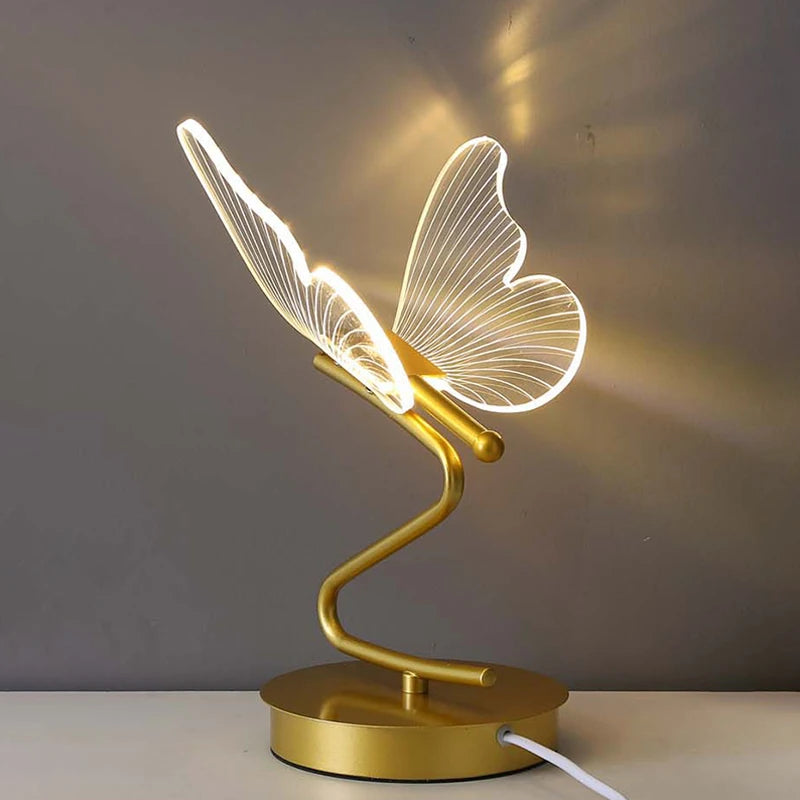 Butterfly Design LED Table Lamp - Modern Light for Bedroom & Living Room-Lamps-Unique Casa-Unique Casa