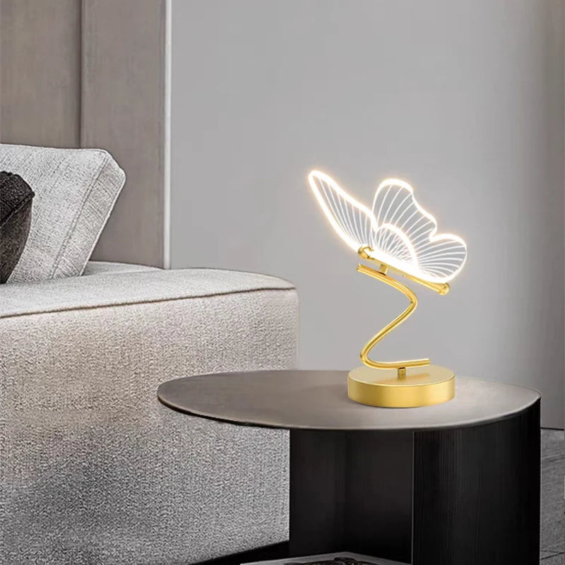 Butterfly Design LED Table Lamp - Modern Light for Bedroom & Living Room-Lamps-Unique Casa-Unique Casa