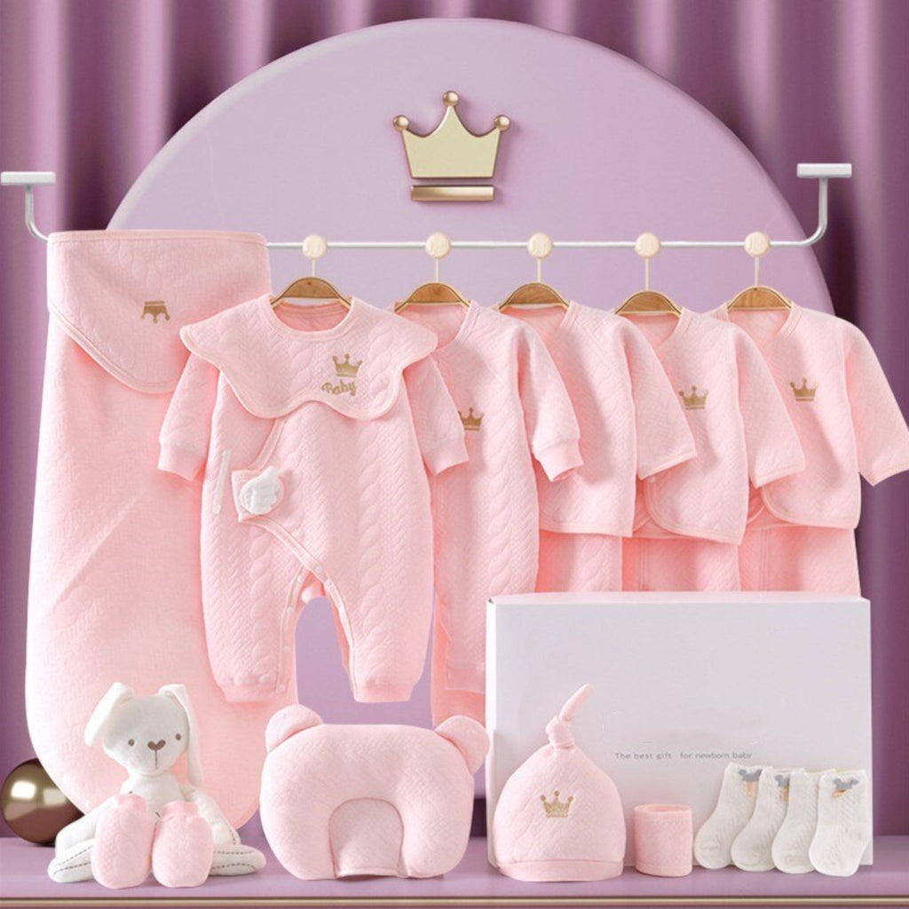 Newborn Baby Luxury Set Soft Comfortable Essentials For Precious Infants-Baby & Children-Unique Casa-Pink-0-3M-Unique Casa