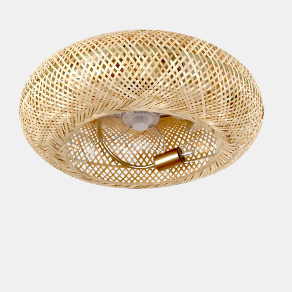 Ceiling Fan with Lights – Elegant Bamboo Design for Living Room & Bedroom 0