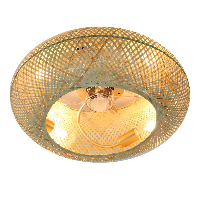 Ceiling Fan with Lights – Elegant Bamboo Design for Living Room & Bedroom 5