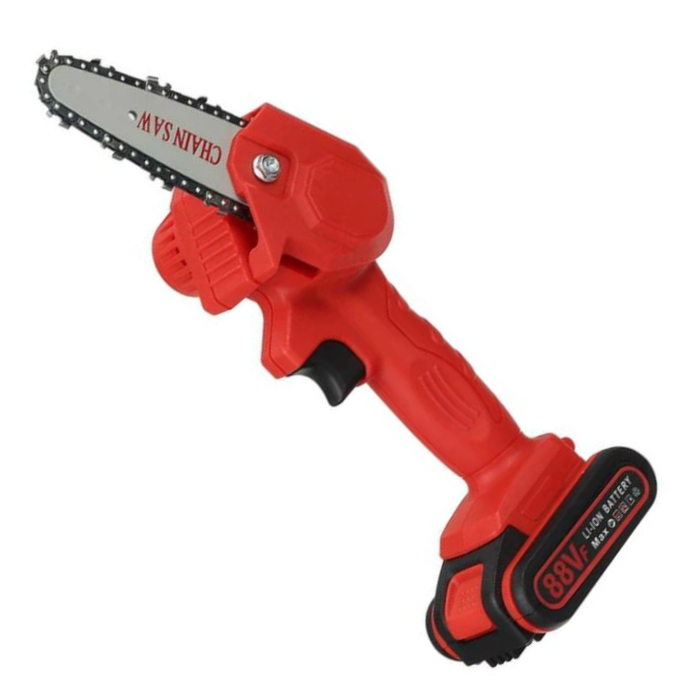 Chainsaw – Electric Cordless Chainsaw for Efficient Garden Pruning-Elektrische Kettingzaag-Unique Casa-Orange-1 Chain-Unique Casa