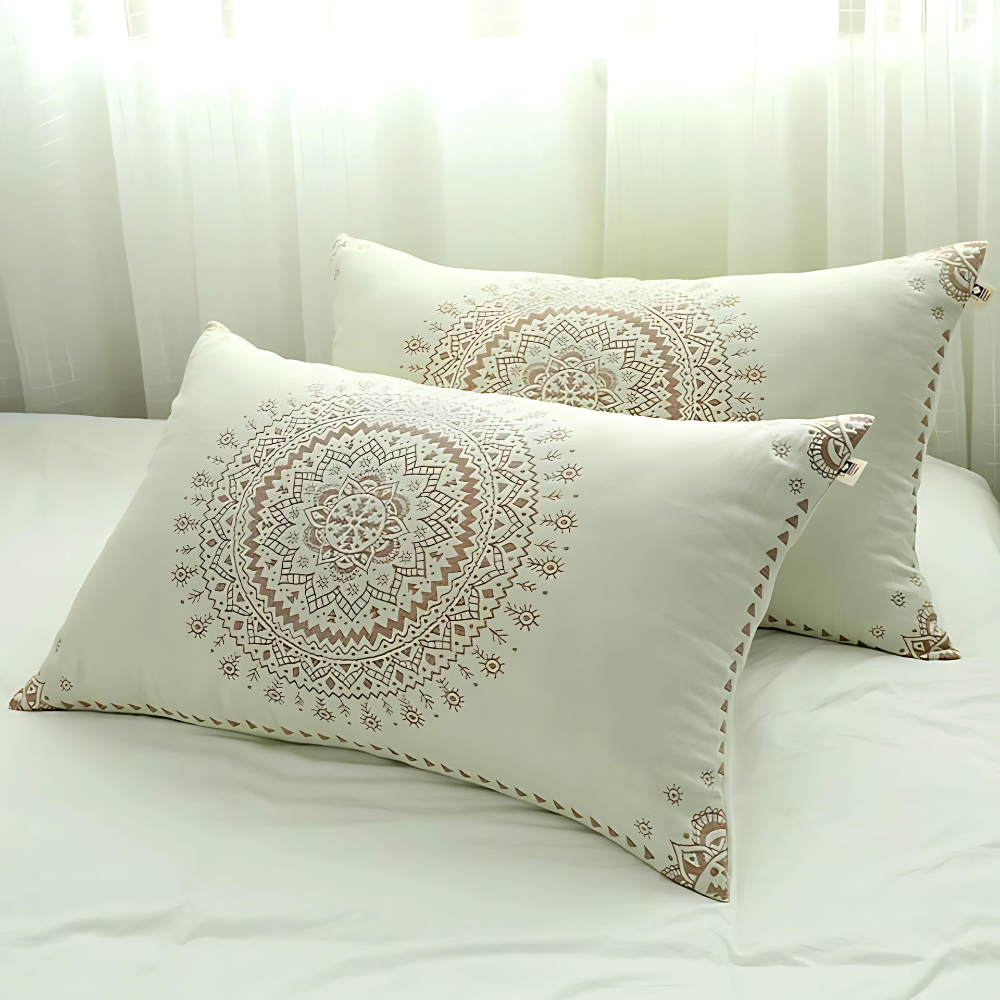 Chic Mandala Pattern Pillowcases – Soft Cotton for Bedroom and Living Room 2