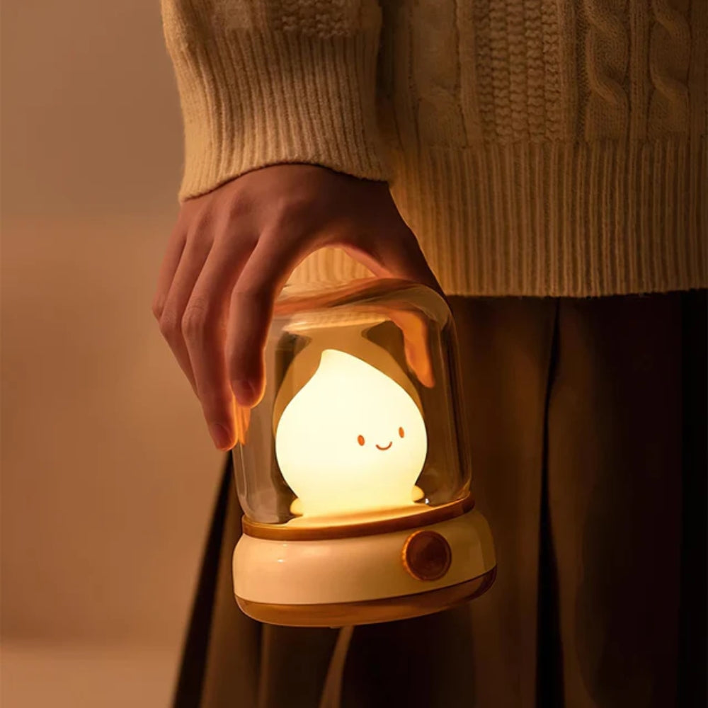 Children’s Night Lamp – Flame-Shaped Rechargeable Table Light with Dimmer-Table Lamps-Unique Casa-Unique Casa