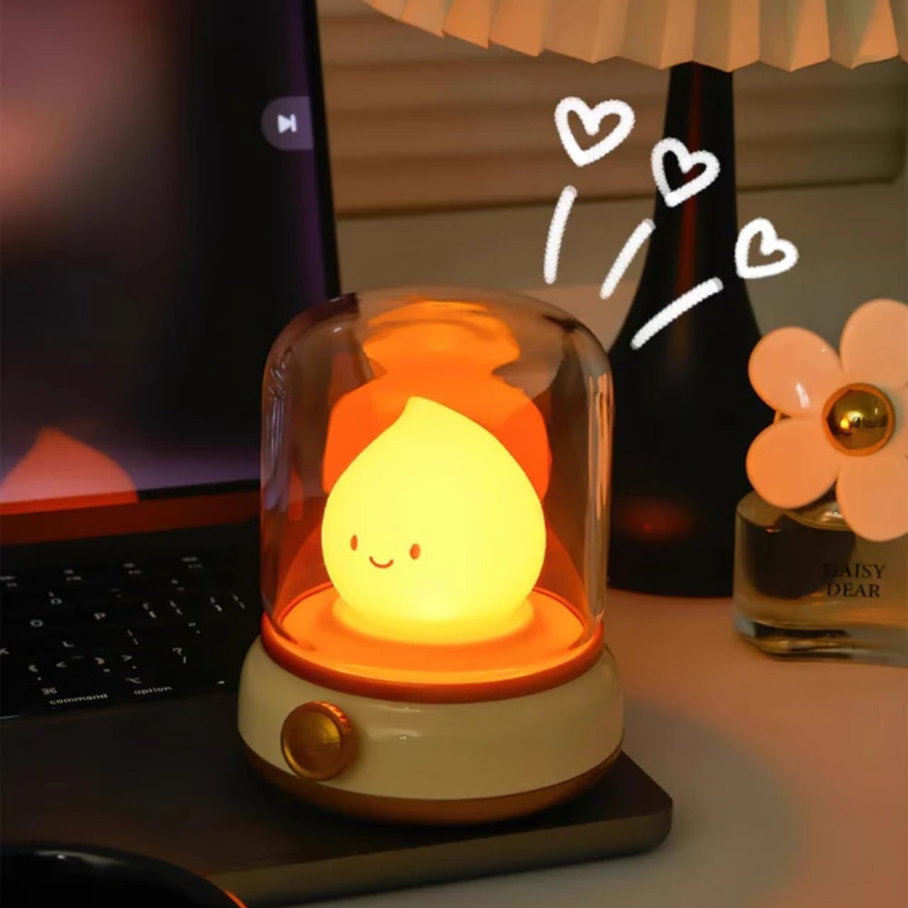 Children’s Night Lamp – Flame-Shaped Rechargeable Table Light with Dimmer-Table Lamps-Unique Casa-Unique Casa