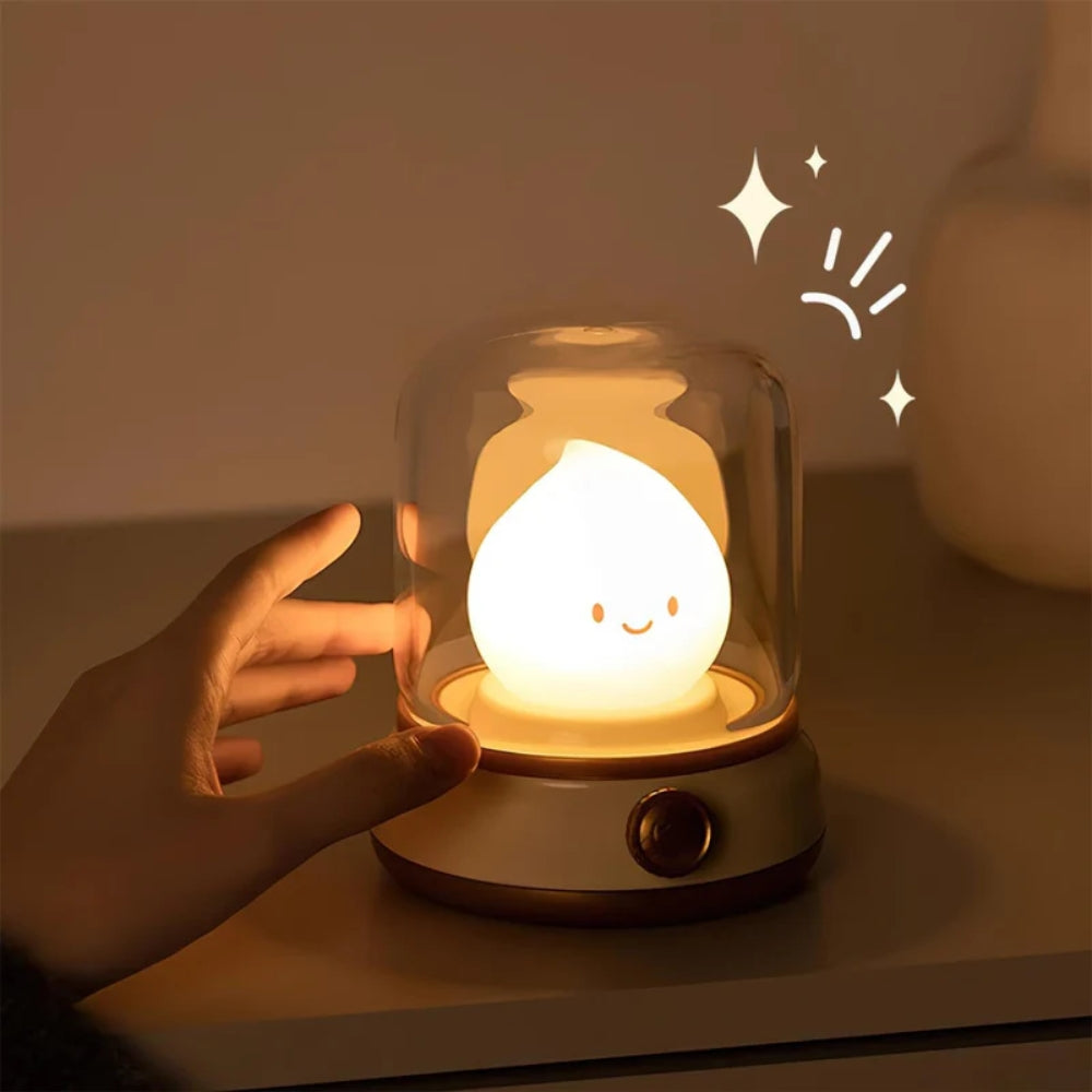 Children’s Night Lamp – Flame-Shaped Rechargeable Table Light with Dimmer-Table Lamps-Unique Casa-Unique Casa