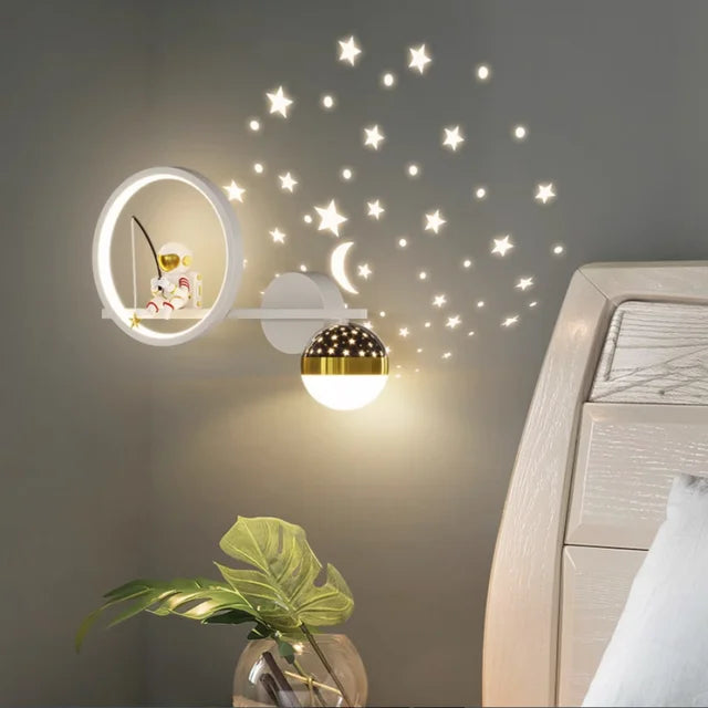 Children's Wall Light – Playful Design with Warm White Light for Kids Room-Wall Lamps-Unique Casa-White right-Unique Casa