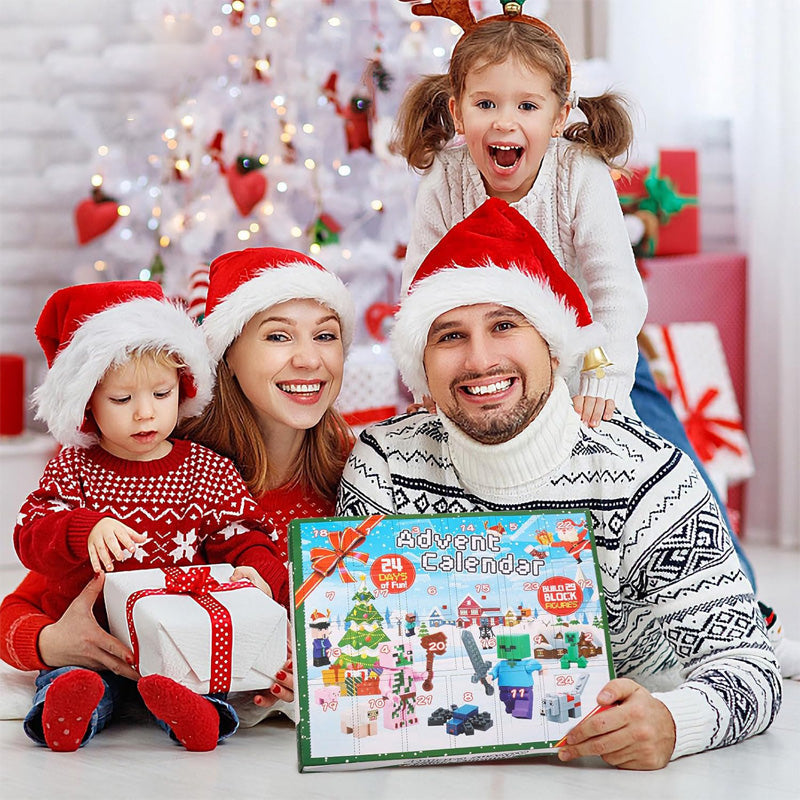 Christmas Advent Calendar Surprise Building Block Set – 24-Day Countdown Toy for Kids-toys & gifts-Unique Casa-Unique Casa