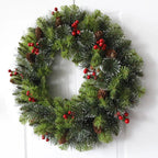Christmas Wreath with Lights – Elegant Door Decor for Holiday Celebrations 1